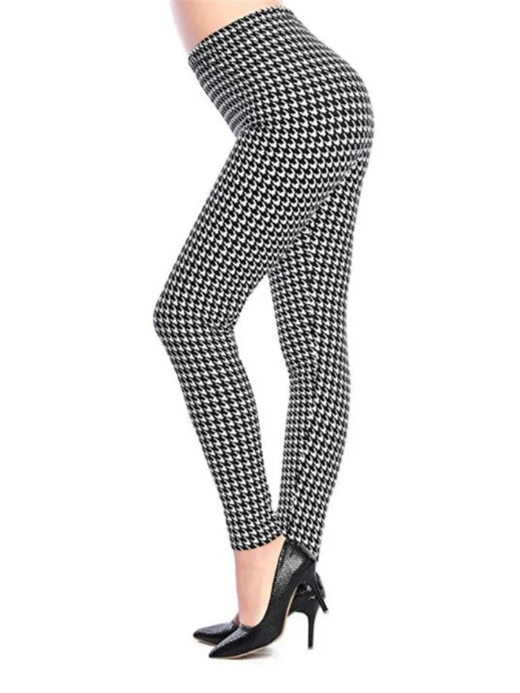 Women's Printed Leggings – Stretch Ankle-Length Fashion Leggings with Unique Pattern Designs Bazaare Mart Leggings