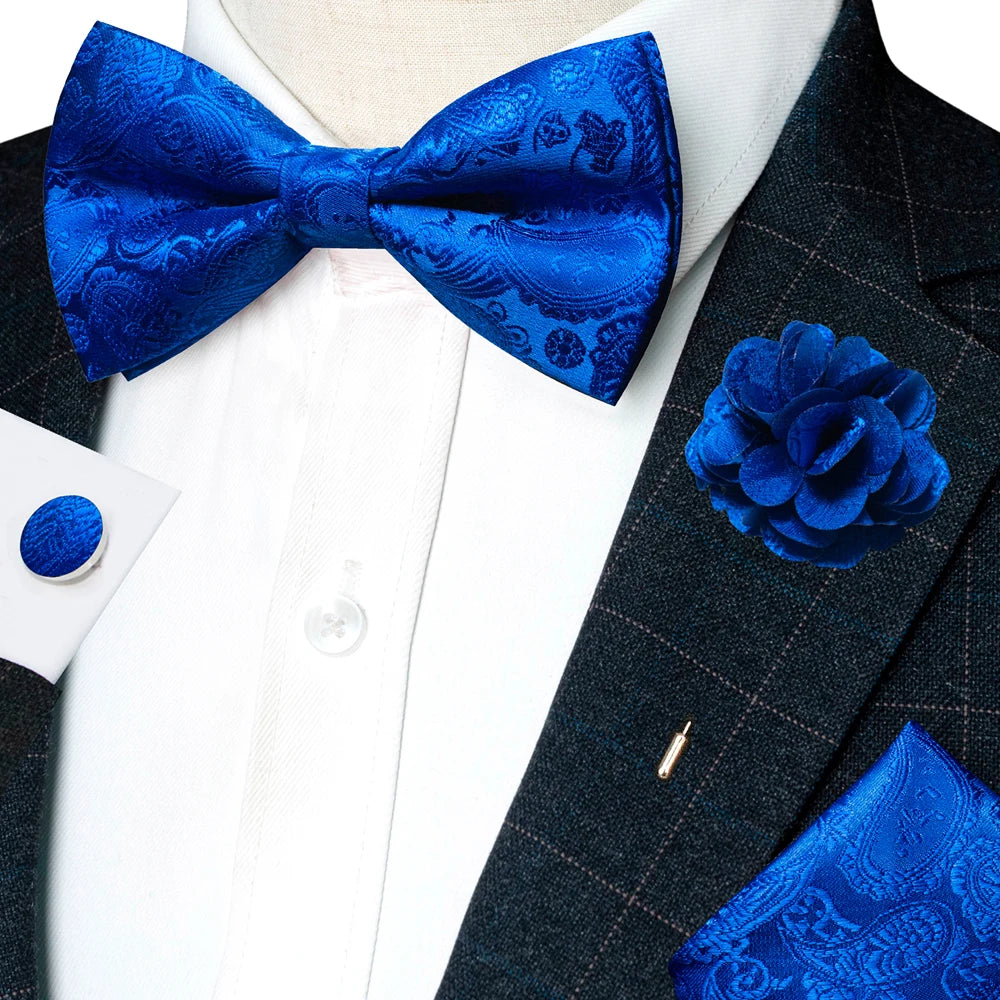 Paisley Jacquard Bow Tie 4pc Set Bazaare Mart Paisley Jacquard Bow Tie 4pc Set