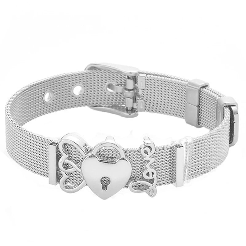 Nautical Stainless Steel Mesh Bracelet