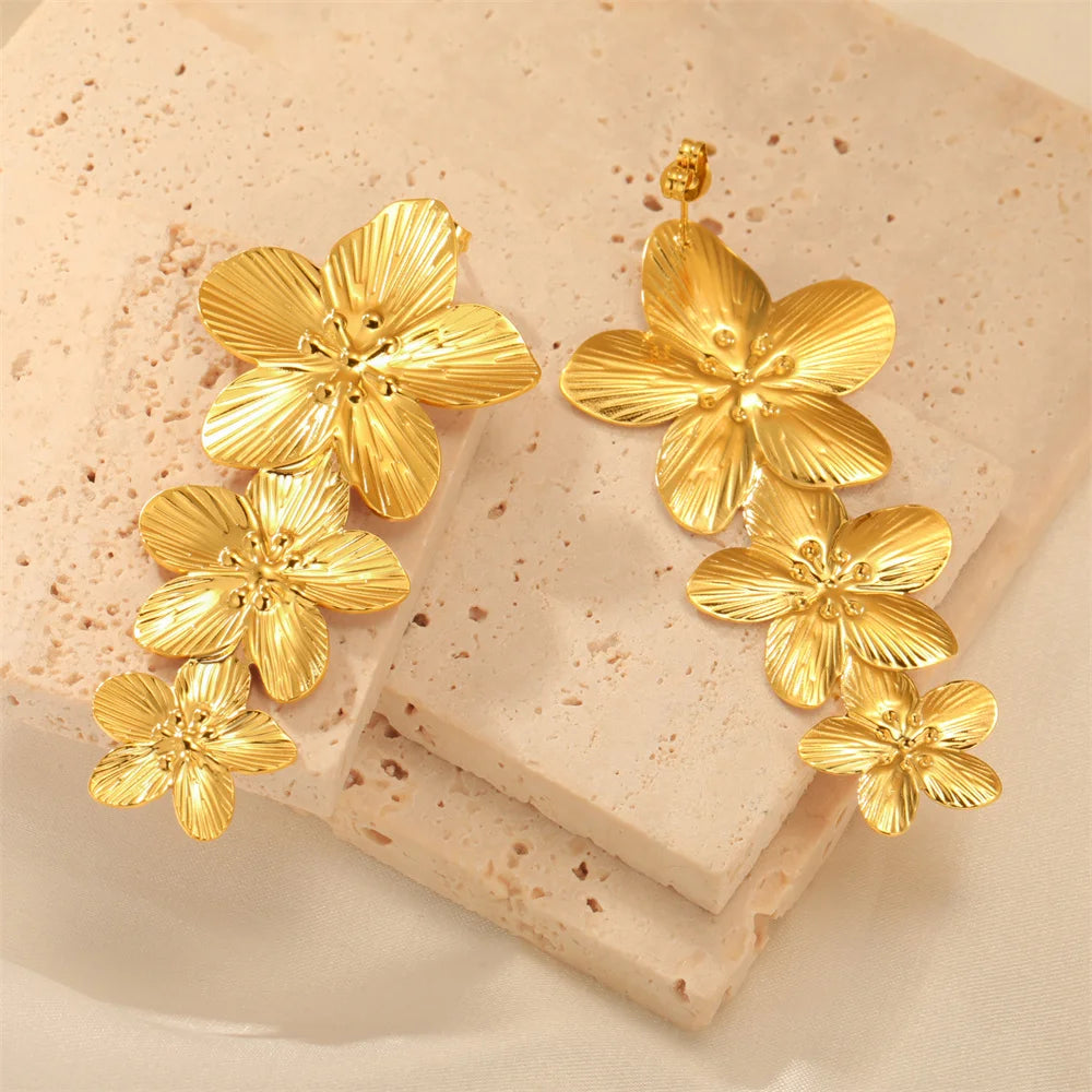 Big Flower Earrings