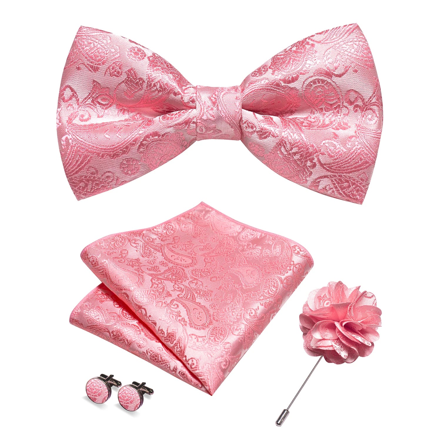 Paisley Jacquard Bow Tie 4pc Set 0012 Bazaare Mart Paisley Jacquard Bow Tie 4pc Set