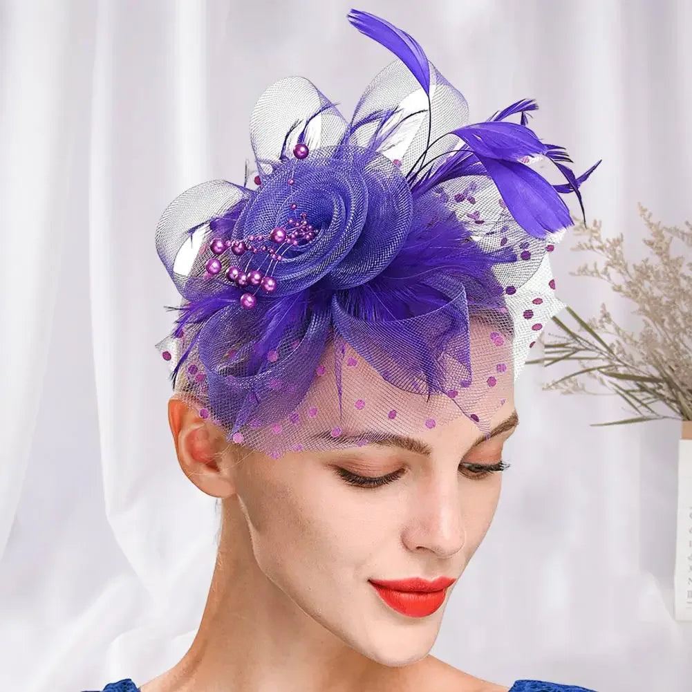 Mesh Dot Fascinator Hat - Bazaare Mart