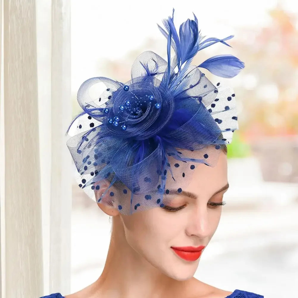 Mesh Dot Fascinator Hat - Bazaare Mart