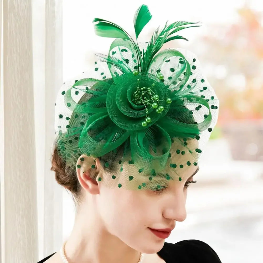 Mesh Dot Fascinator Hat - Bazaare Mart
