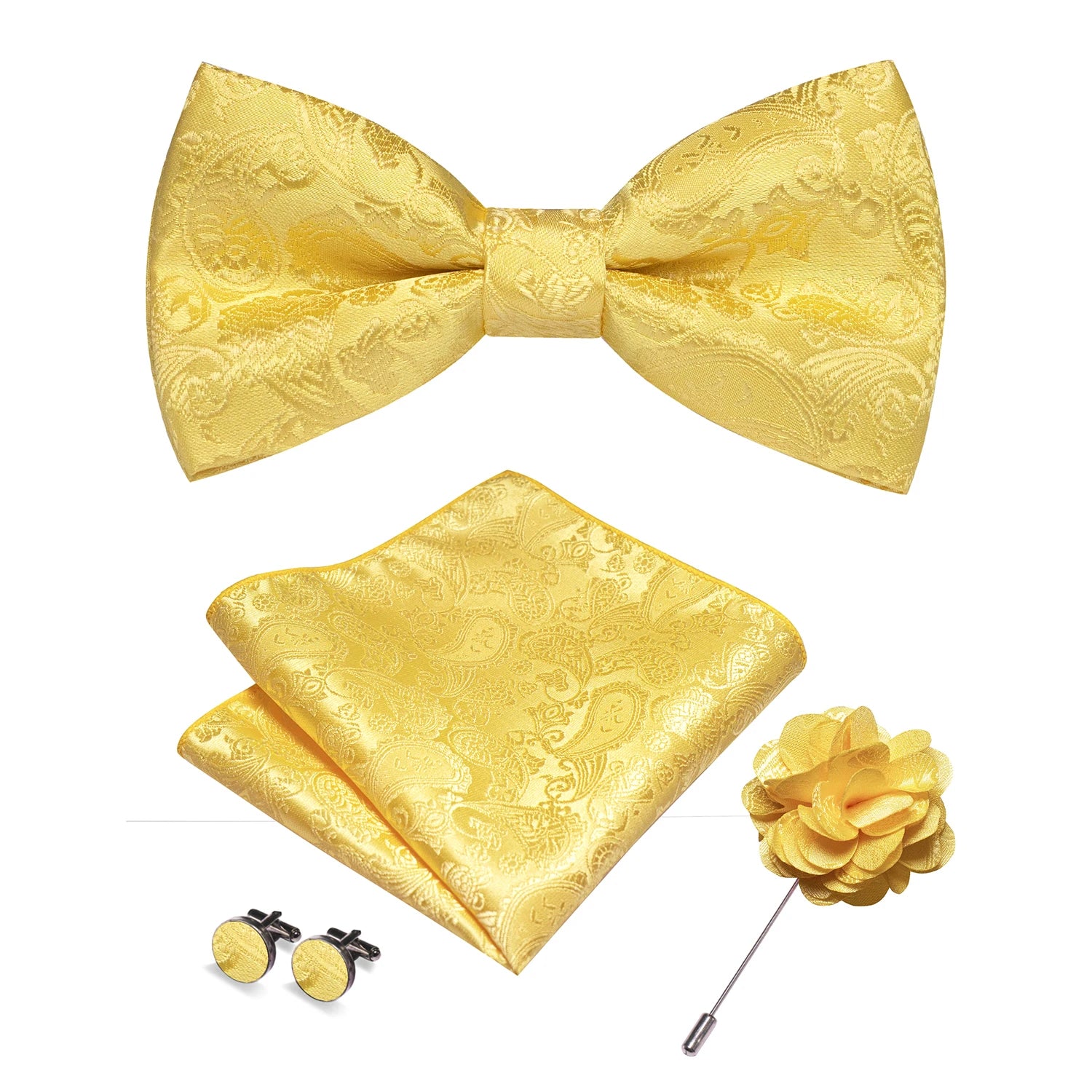 Paisley Jacquard Bow Tie 4pc Set 0038 Bazaare Mart Paisley Jacquard Bow Tie 4pc Set