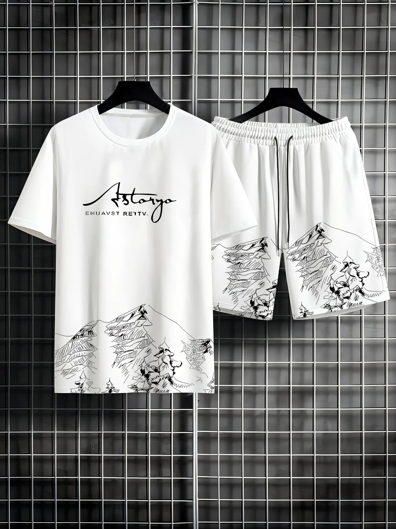 Men's T-Shirt and Shorts Set MBTZ25122420LN2 Bazaare Mart Shorts Set