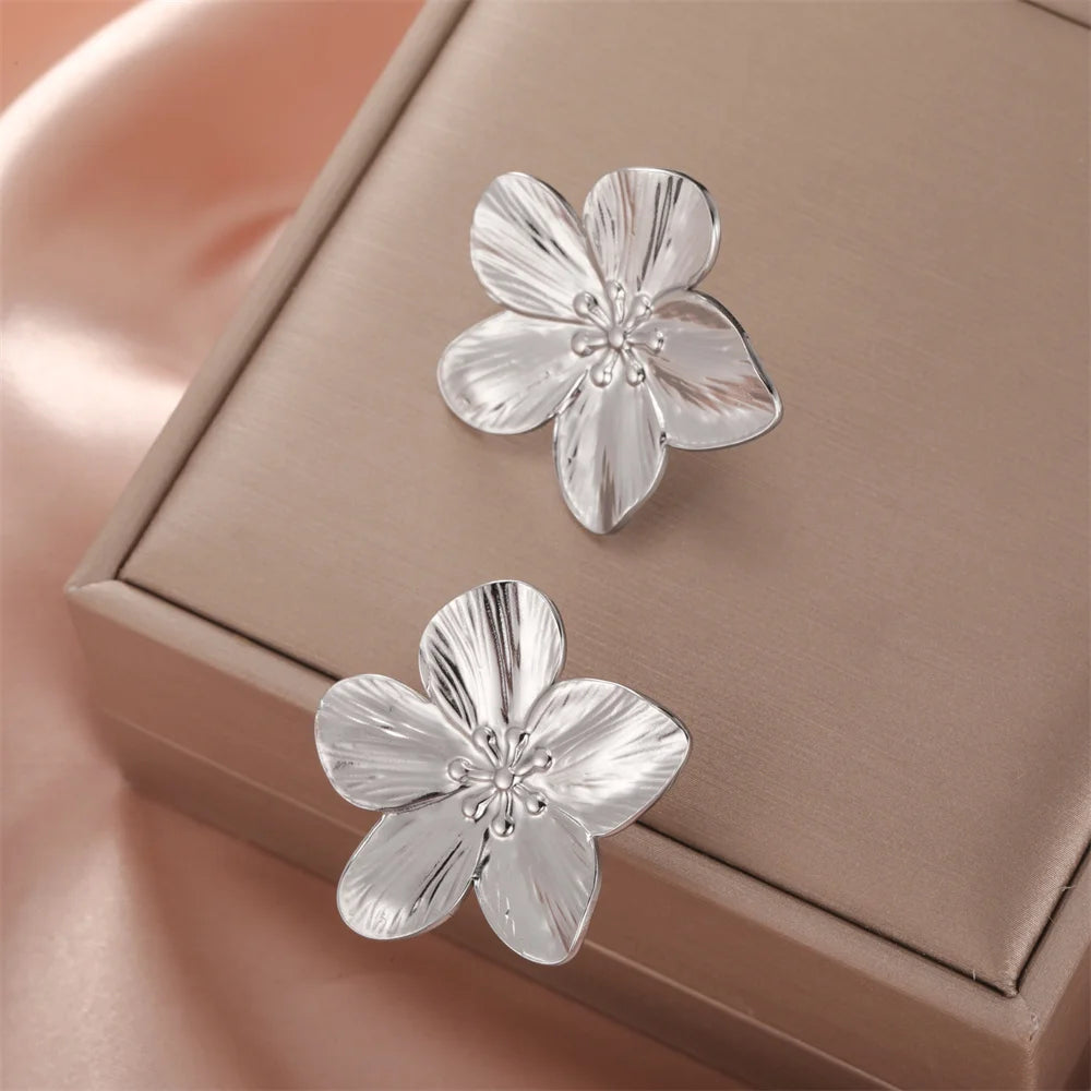 Big Flower Earrings