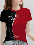 Women’s Graphic Summer Casual T-Shirts PB140AT4-HGXG18 Bazaare Mart Lady's T-Shirt