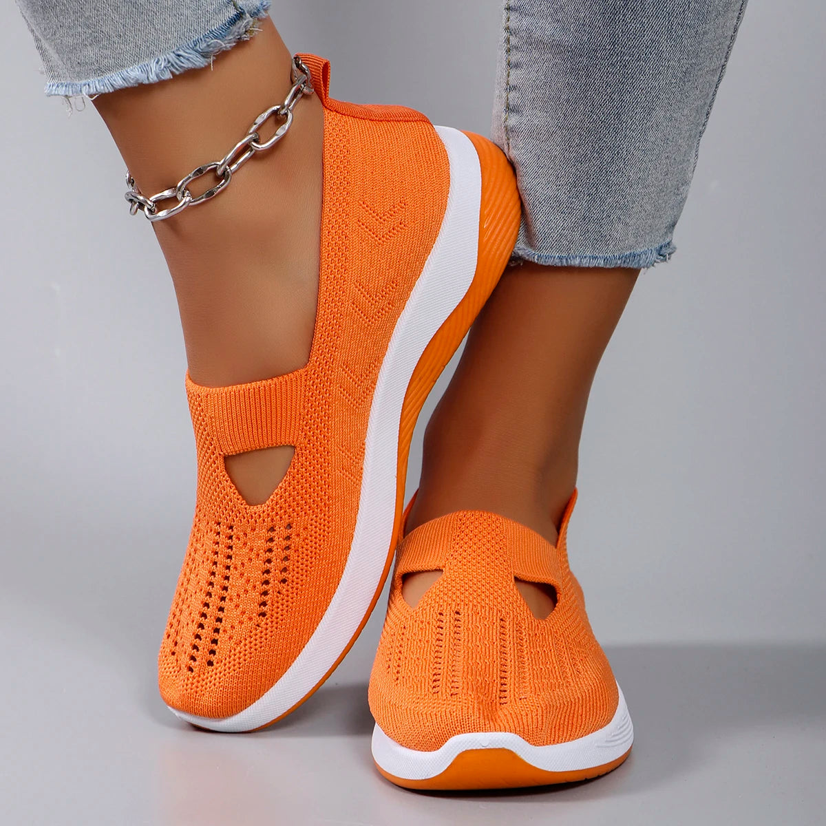 Breathable Mesh Mary Jane Style Sneakers