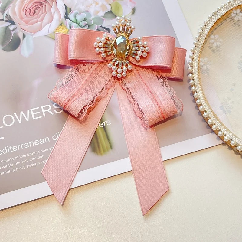 Lace Bow Tie Brooches Bazaare Mart Bow Brooch