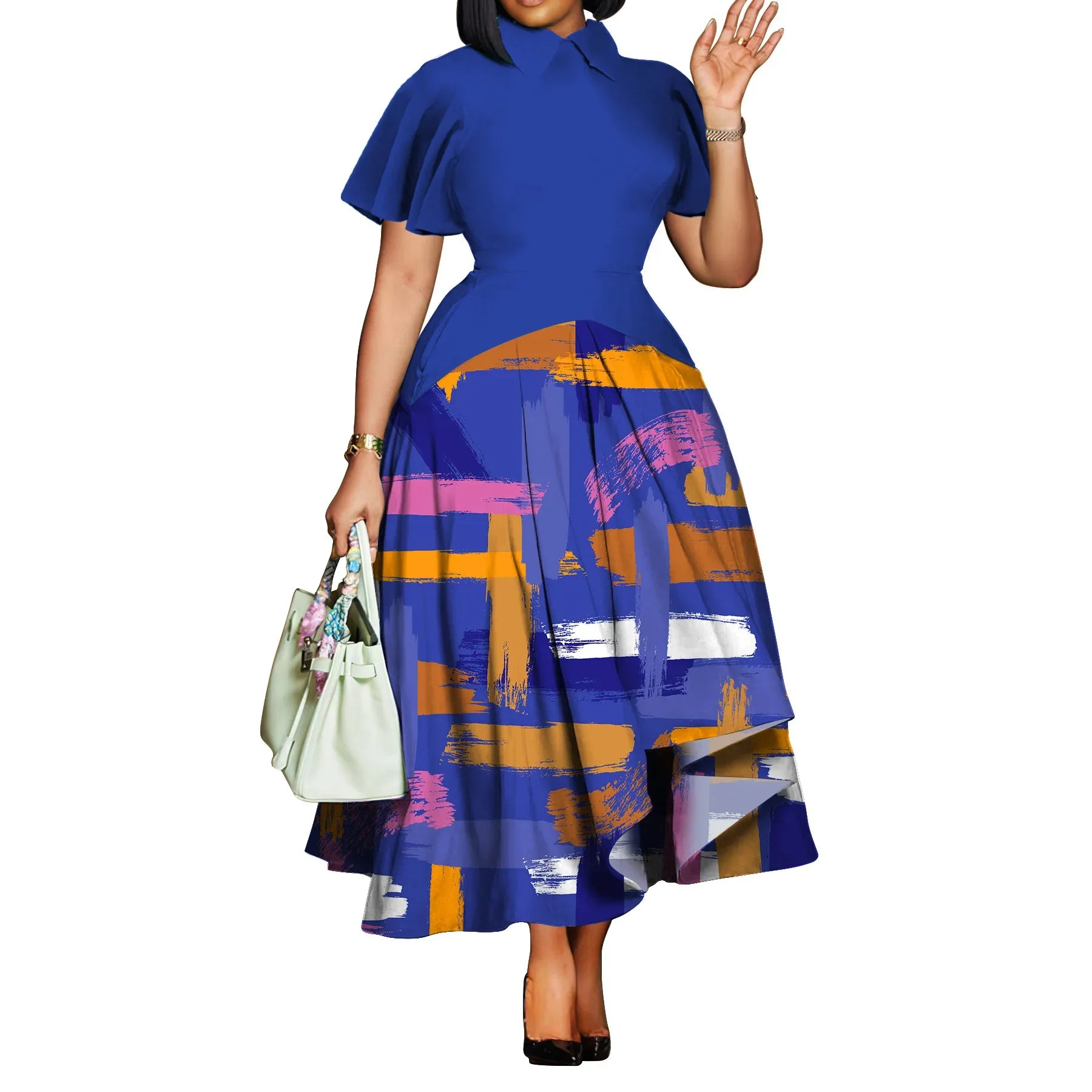 African Style Midi Dress