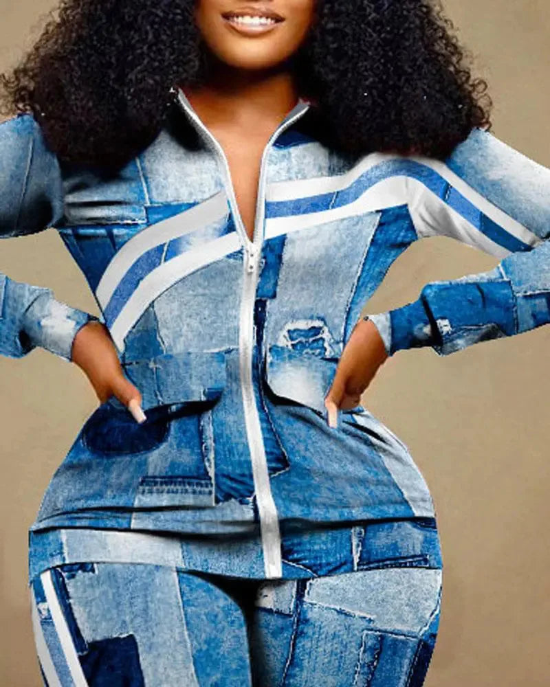 Light Weight Casual Printed Tracksuits