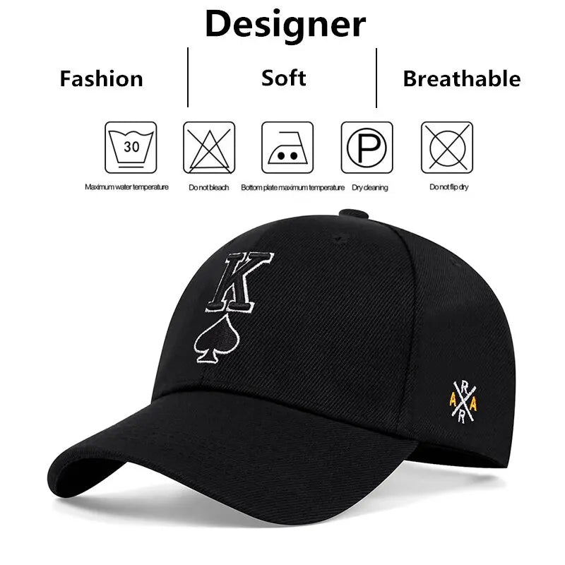 K Spade Embroidered Baseball Caps