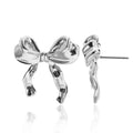 Starfish and Bow Stainless Steel Stud Earrings E4207P Bazaare Mart Stud Earrings