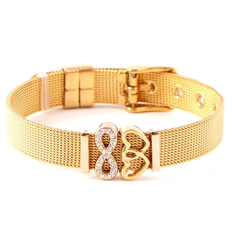Nautical Stainless Steel Mesh Bracelet