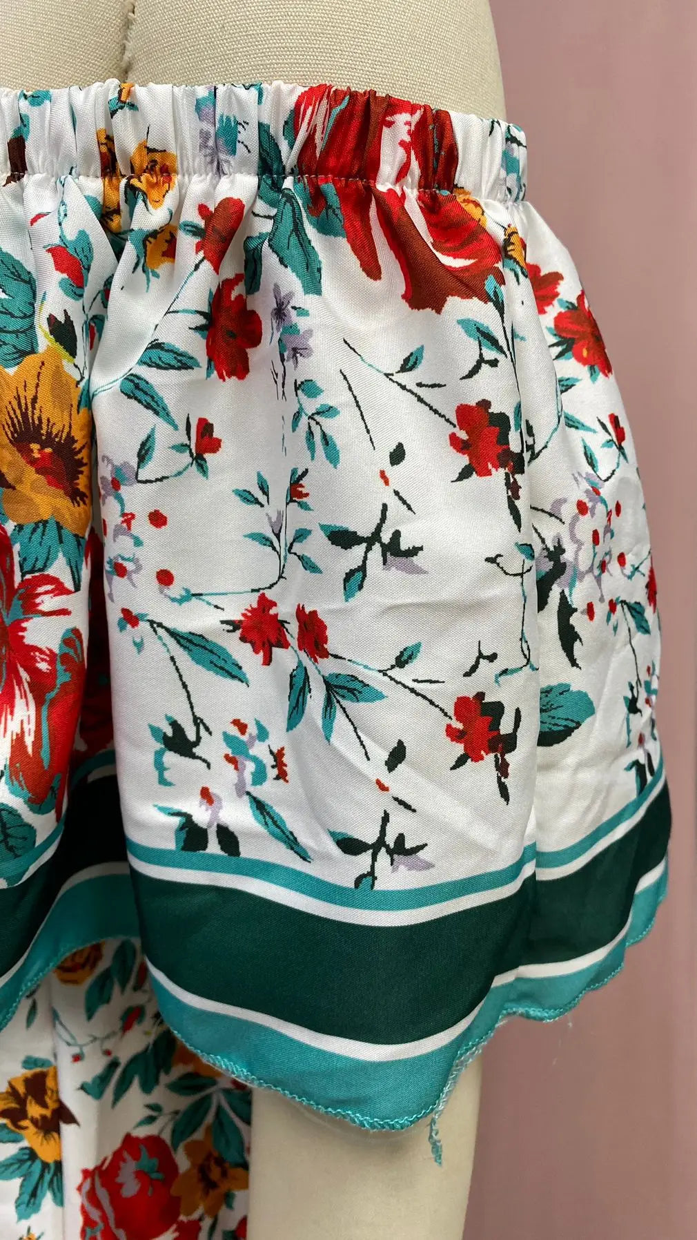 Off-shoulder Long Ruffled Peasant Dress