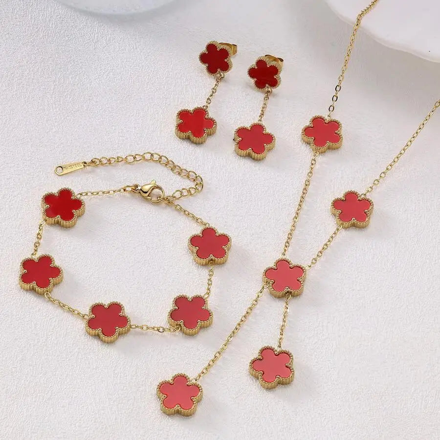 Stainless Steel Flower Jewelry