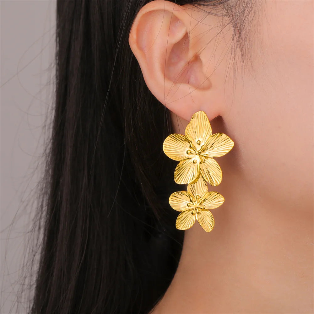 Big Flower Earrings