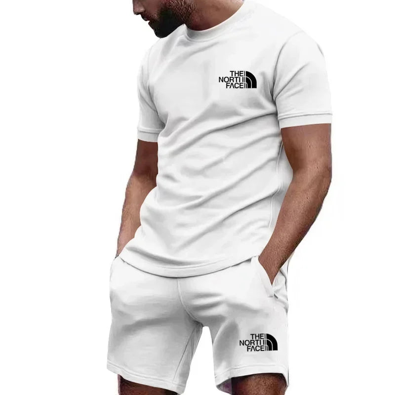 Fashion T-shirt shorts 2 piece set