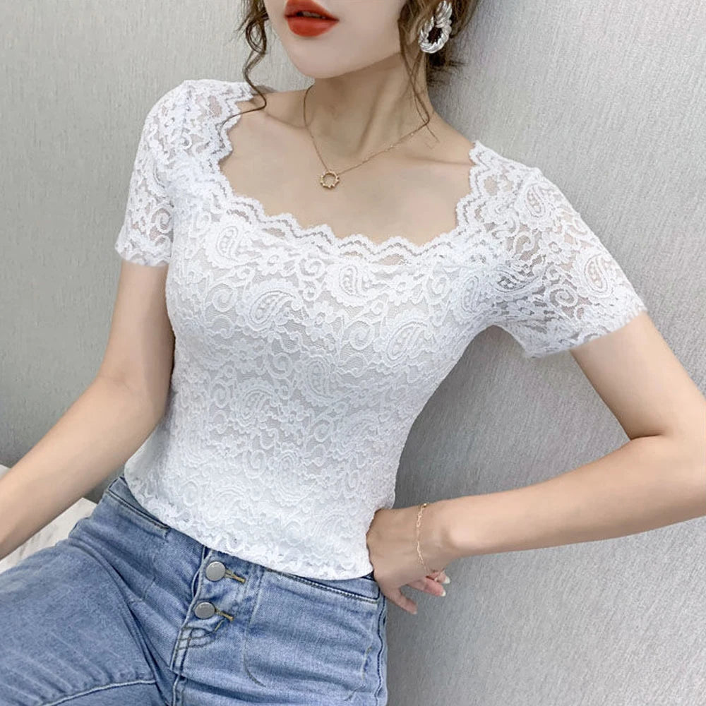 Lace Turtleneck Long Bell Sleeve Bazaare Mart Lace Turtleneck Long Bell Sleeve