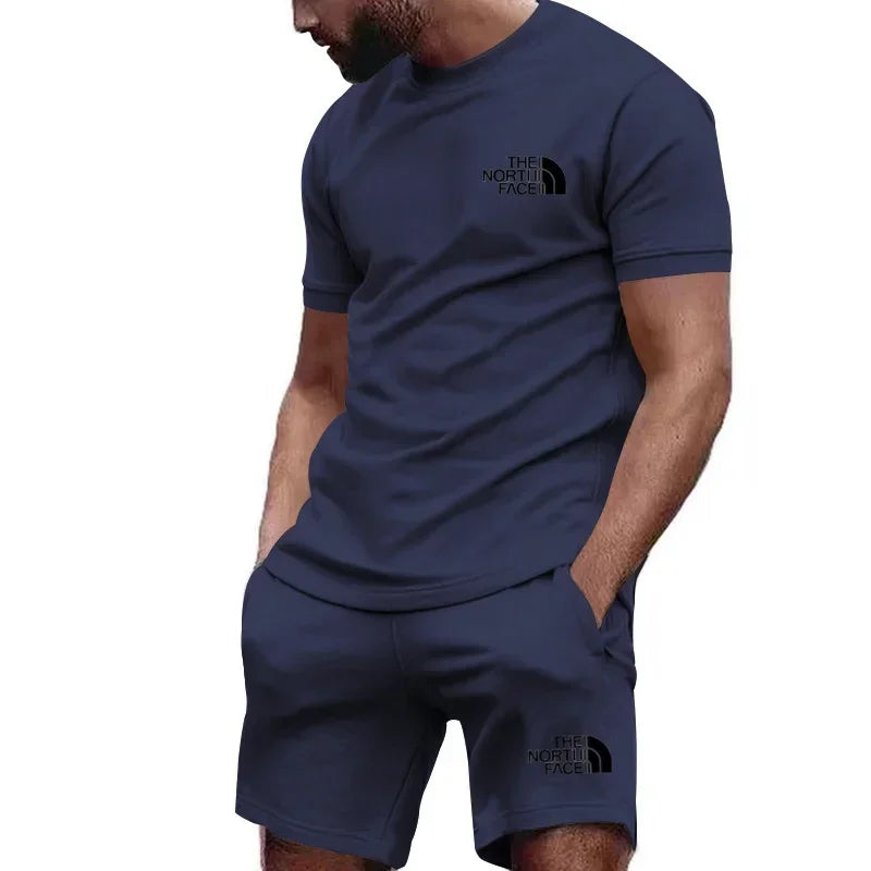 Fashion T-shirt shorts 2 piece set