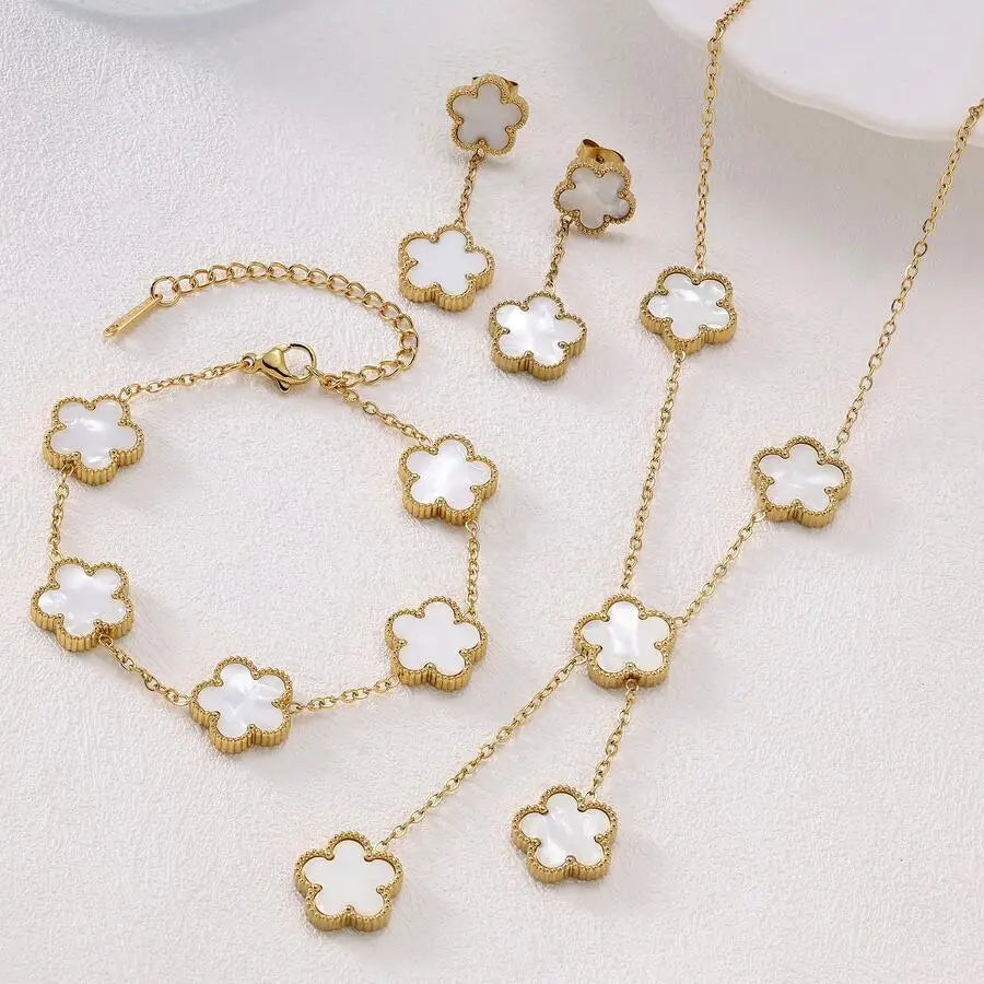 Stainless Steel Flower Jewelry