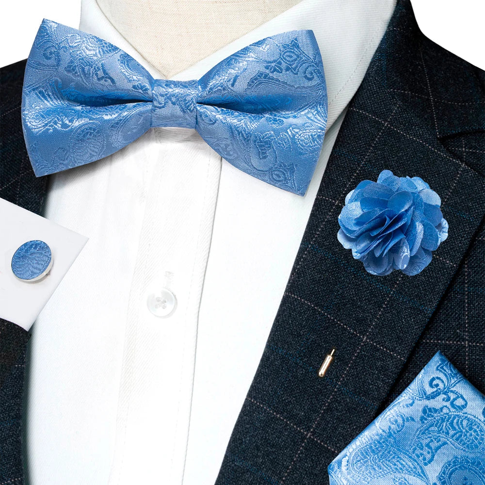 Paisley Jacquard Bow Tie 4pc Set Bazaare Mart Paisley Jacquard Bow Tie 4pc Set