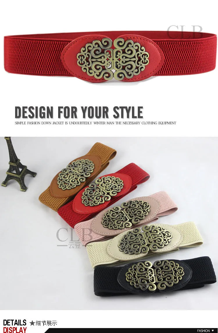 Women's Retro Stretch Belt Bazaare Mart Belt