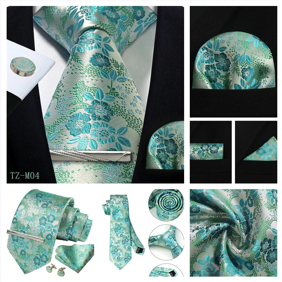 Silk Paisley 4pc Necktie Set
