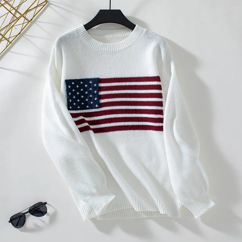 American Flag Sweater