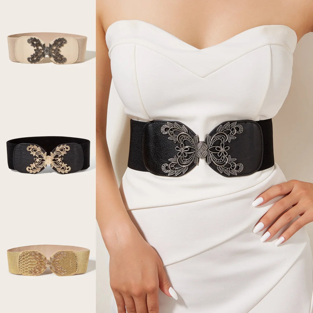 Wide Ornate Buckle Belt Bazaare Mart Wide Ornate Buckle Belt