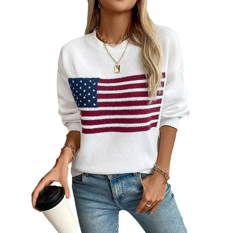 American Flag Sweater