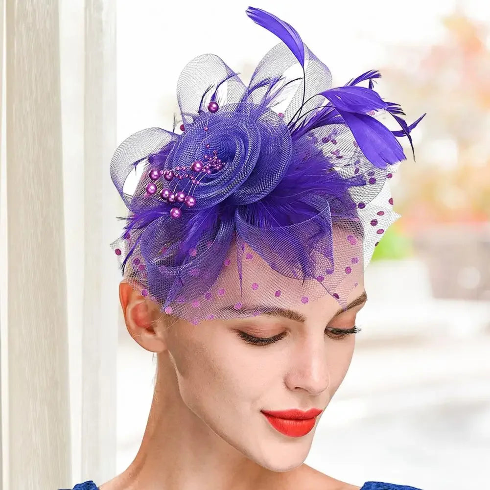 Mesh Dot Fascinator Hat - Bazaare Mart
