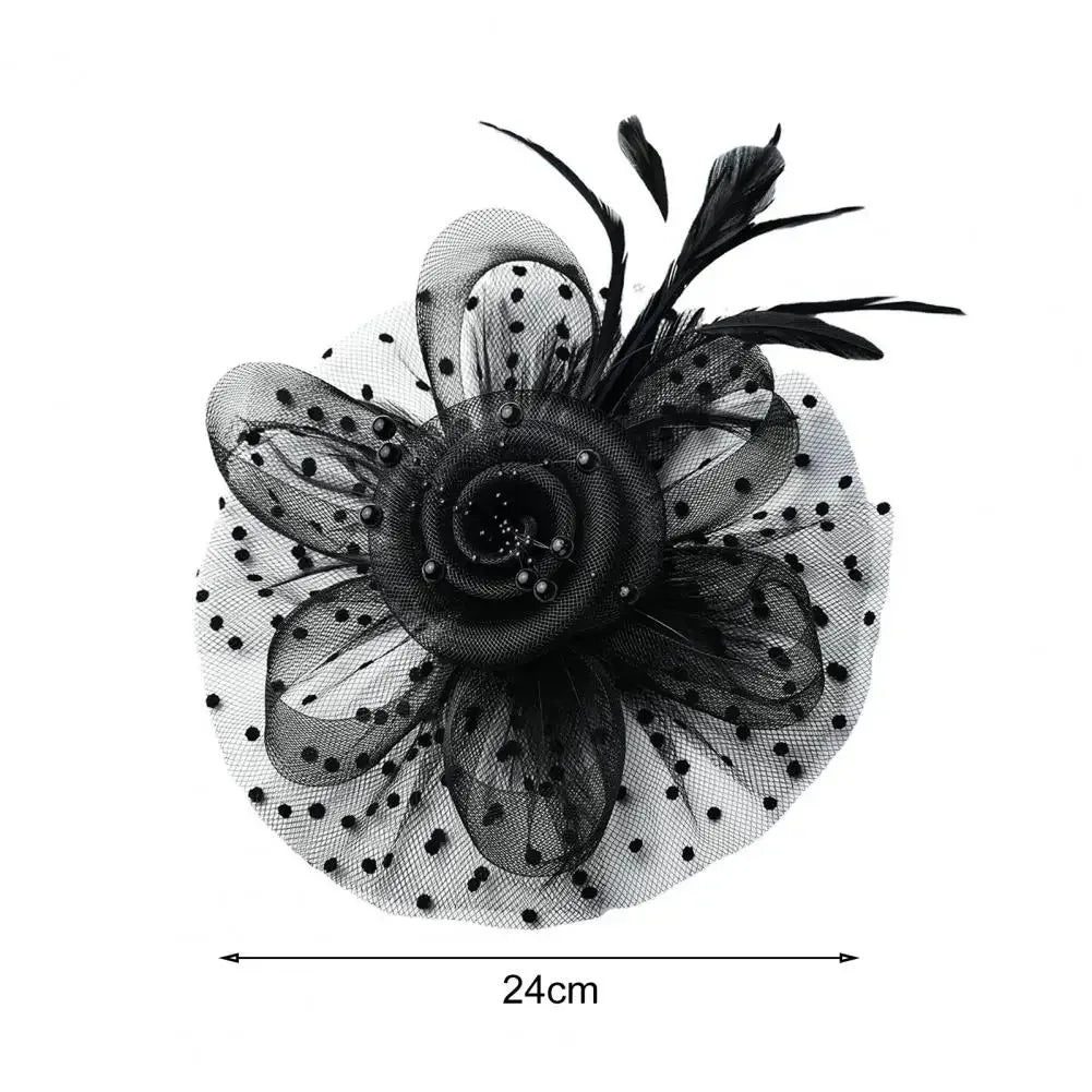 Mesh Dot Fascinator Hat - Bazaare Mart