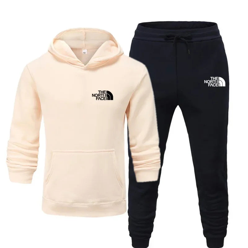 North Face Tracksuits Hoodie+Pants Set