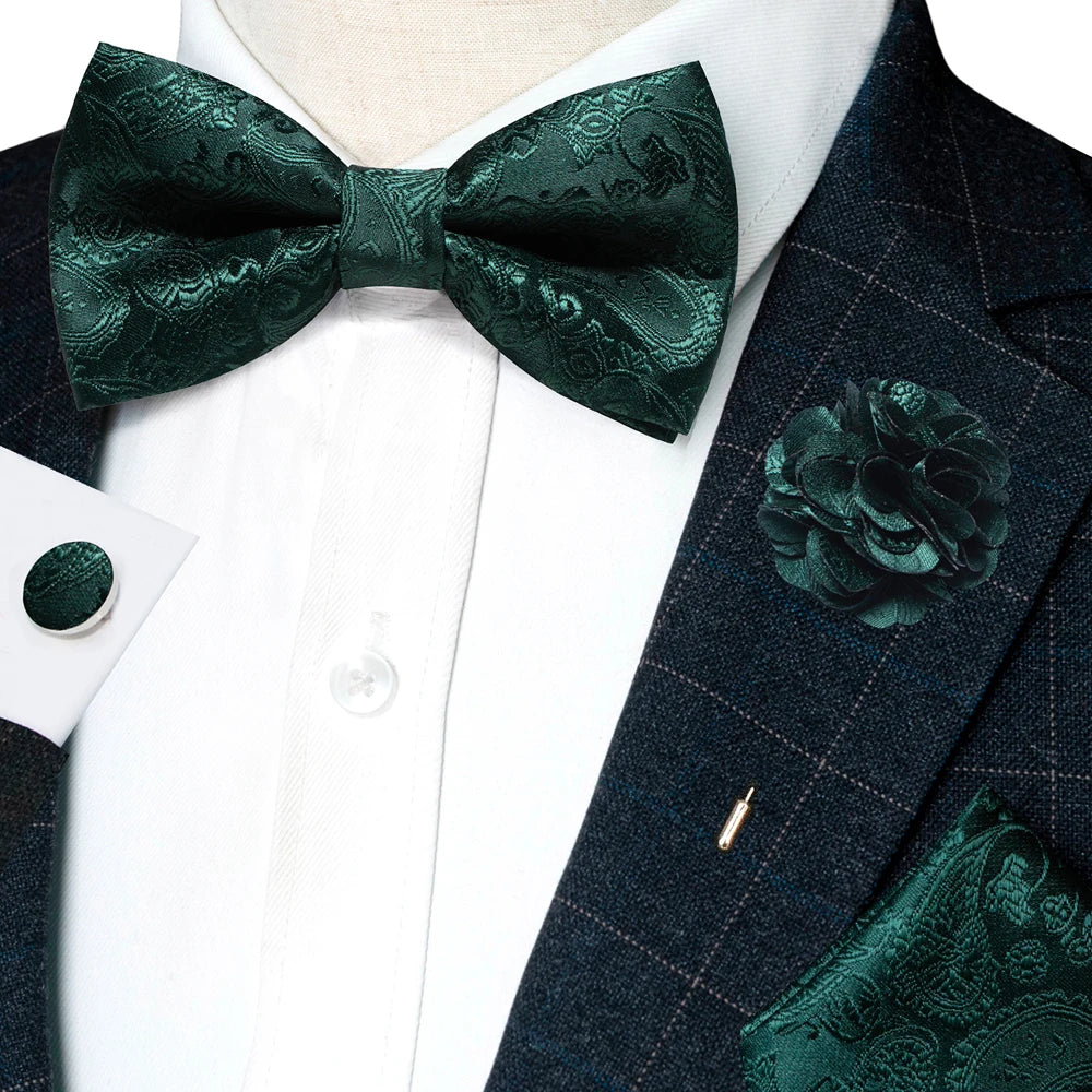 Paisley Jacquard Bow Tie 4pc Set Bazaare Mart Paisley Jacquard Bow Tie 4pc Set