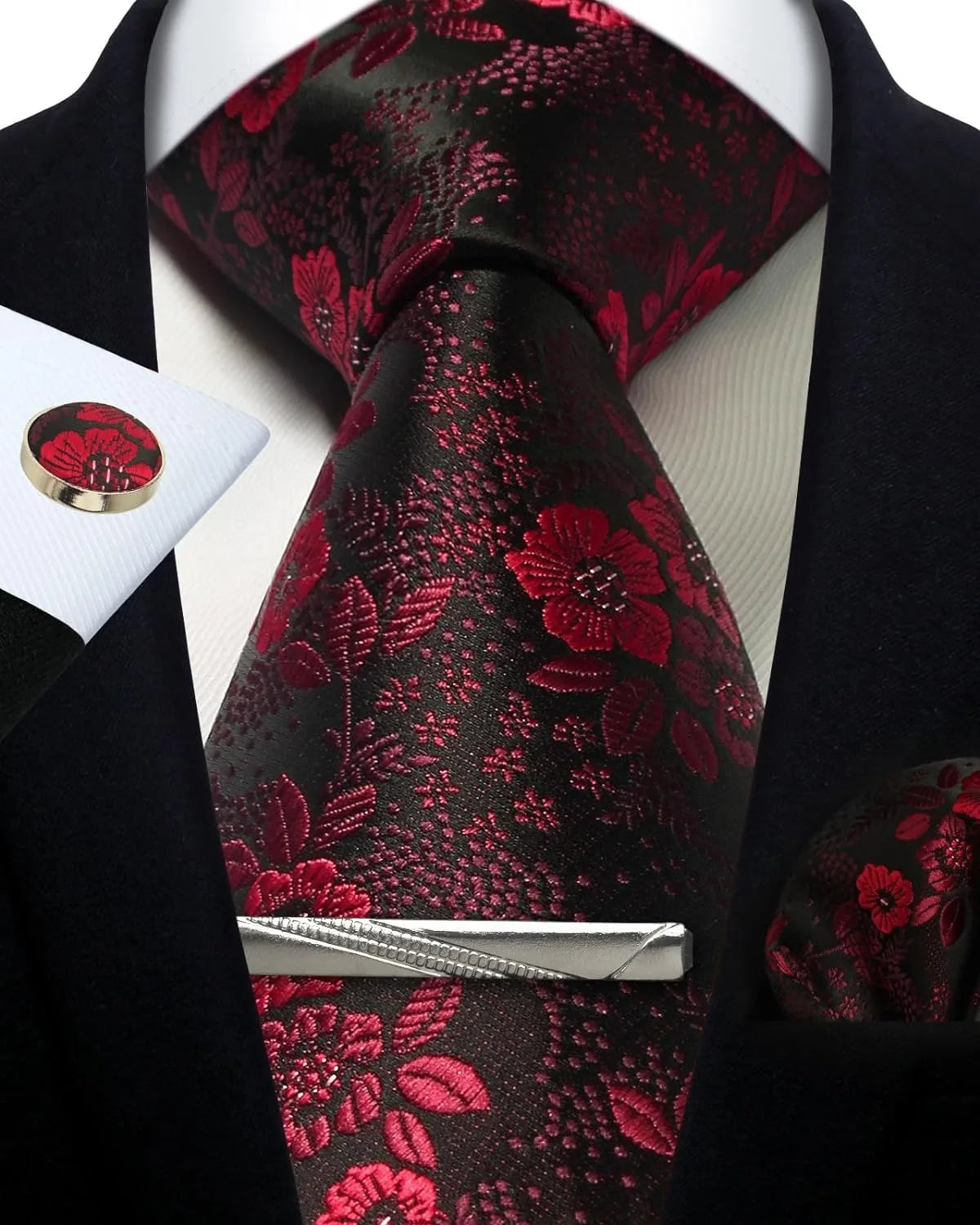 Silk Paisley 4pc Necktie Set