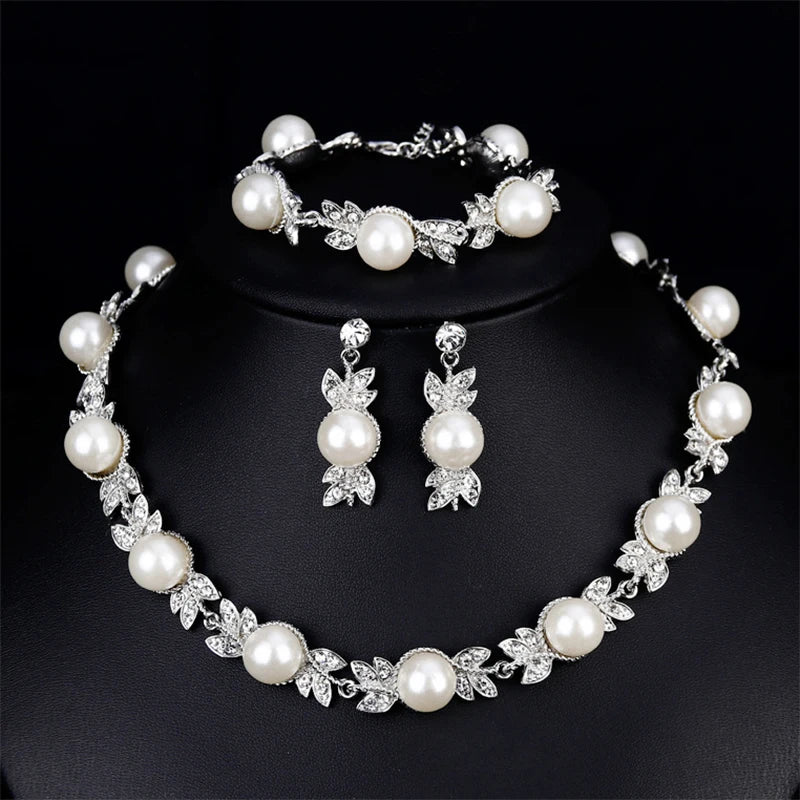 White Pearl Jewelry Sets 01 Bazaare Mart White Pearl Jewelry Sets
