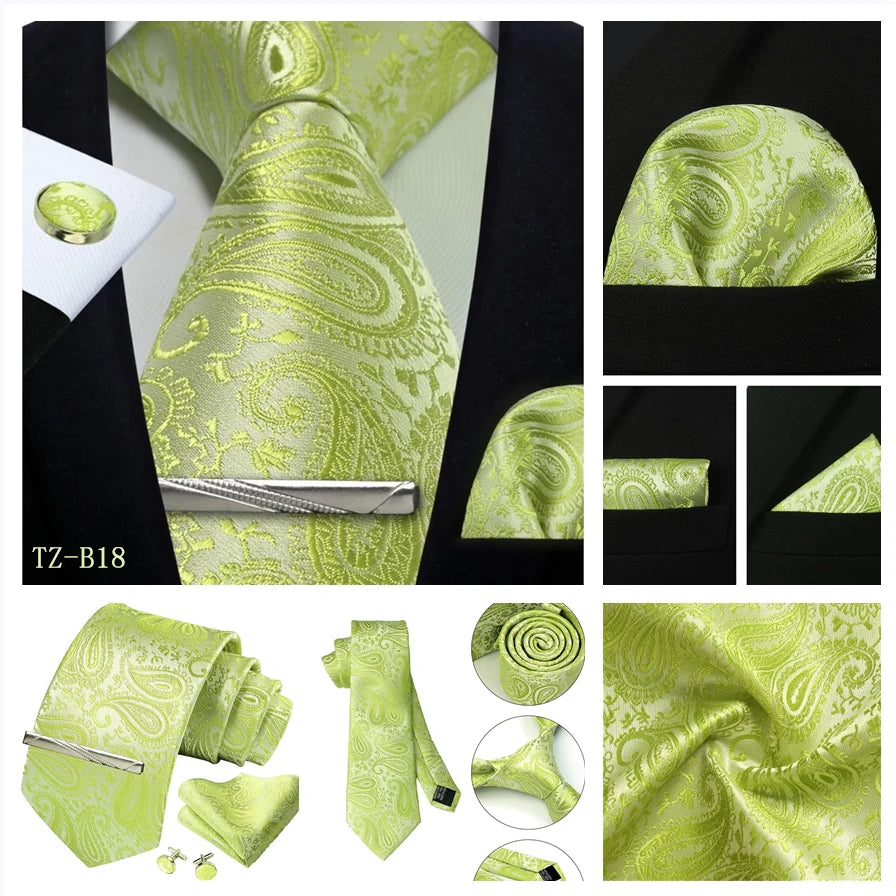 Silk Paisley 4pc Necktie Set