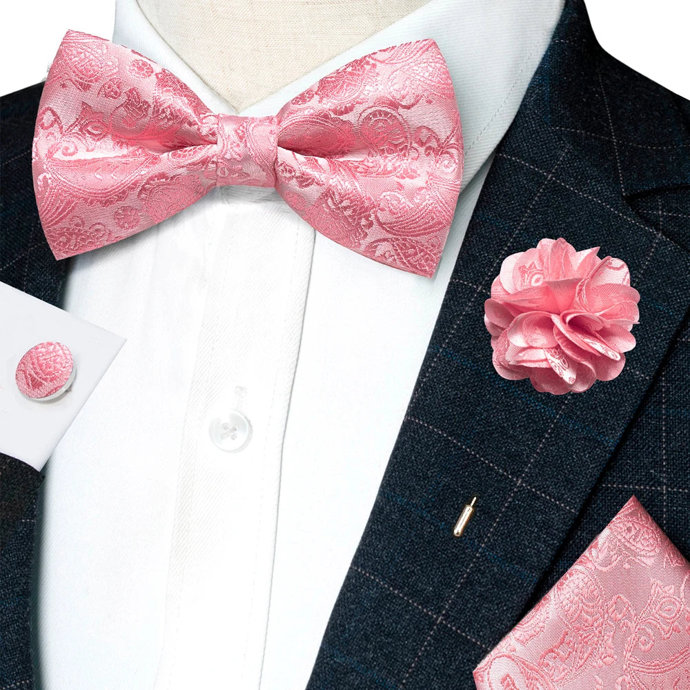 Paisley Jacquard Bow Tie 4pc Set Bazaare Mart Paisley Jacquard Bow Tie 4pc Set