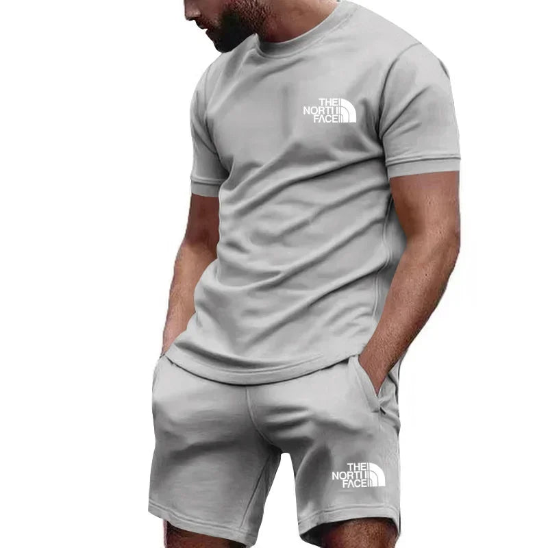 Fashion T-shirt shorts 2 piece set