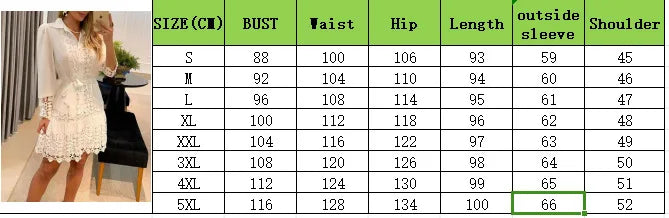Spring Summer Lace Hollowed Out Patchwork Shirt Women's Dress Sexy Elegant Female 2 Piece Suit With Inner Strap Anti Slip Dress Bazaare Mart