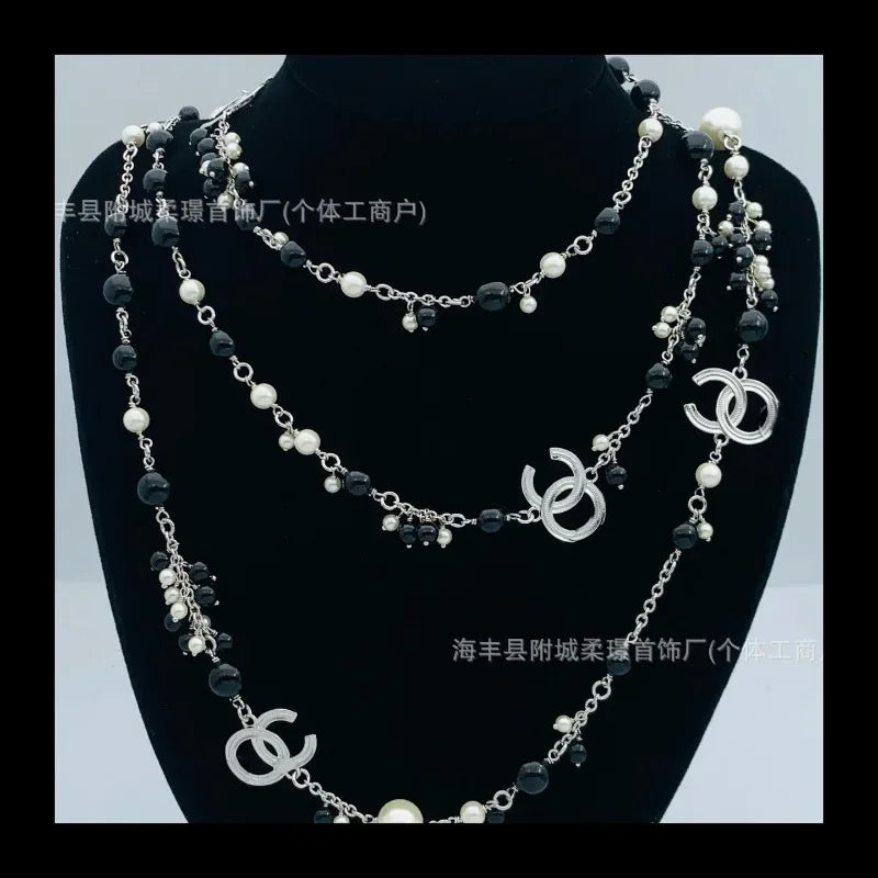 Long Chain Multi-Strand Necklace Bazaare Mart Multi Strand Necklace