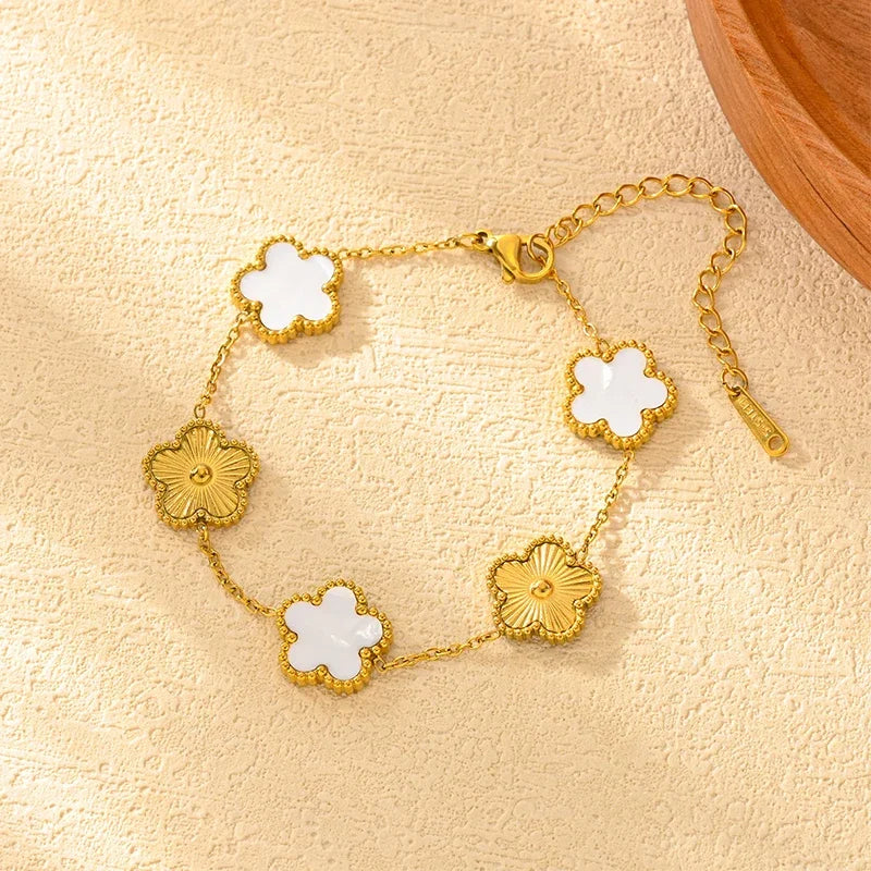 Stainless Steel Clover Bracelets