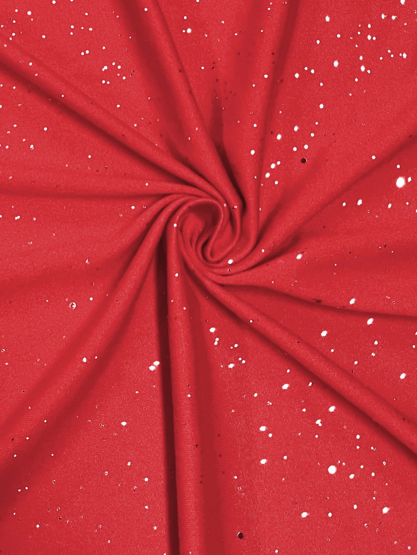 Ladies' elegant plus size powder sprinkled shiny twisted knot with pockets V-neck dress Bazaare Mart