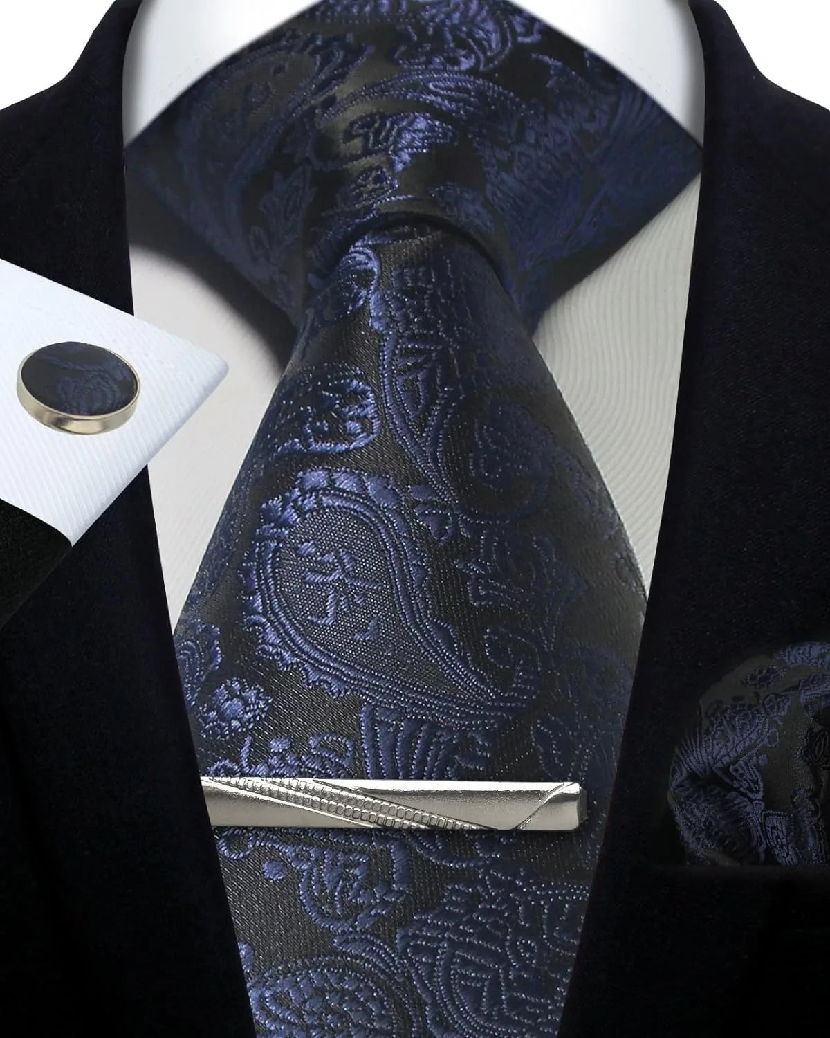 Silk Paisley 4pc Necktie Set