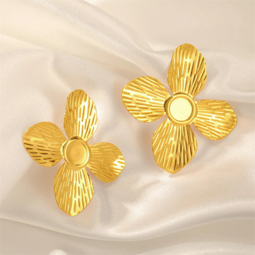 Big Flower Earrings