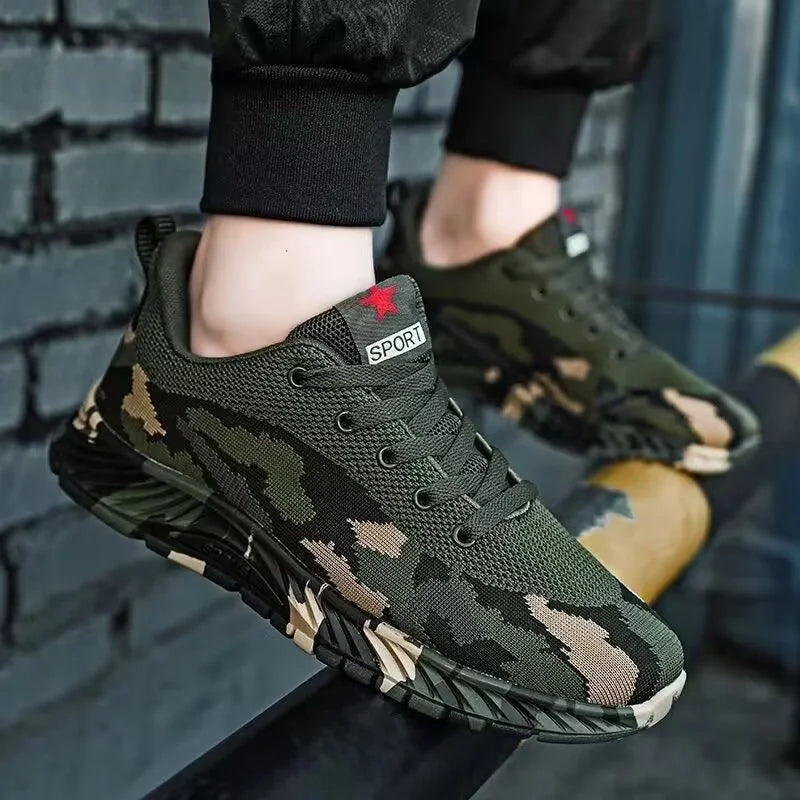 Men's Breathable Mesh Camouflage Sneakers