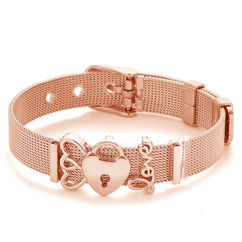 Nautical Stainless Steel Mesh Bracelet