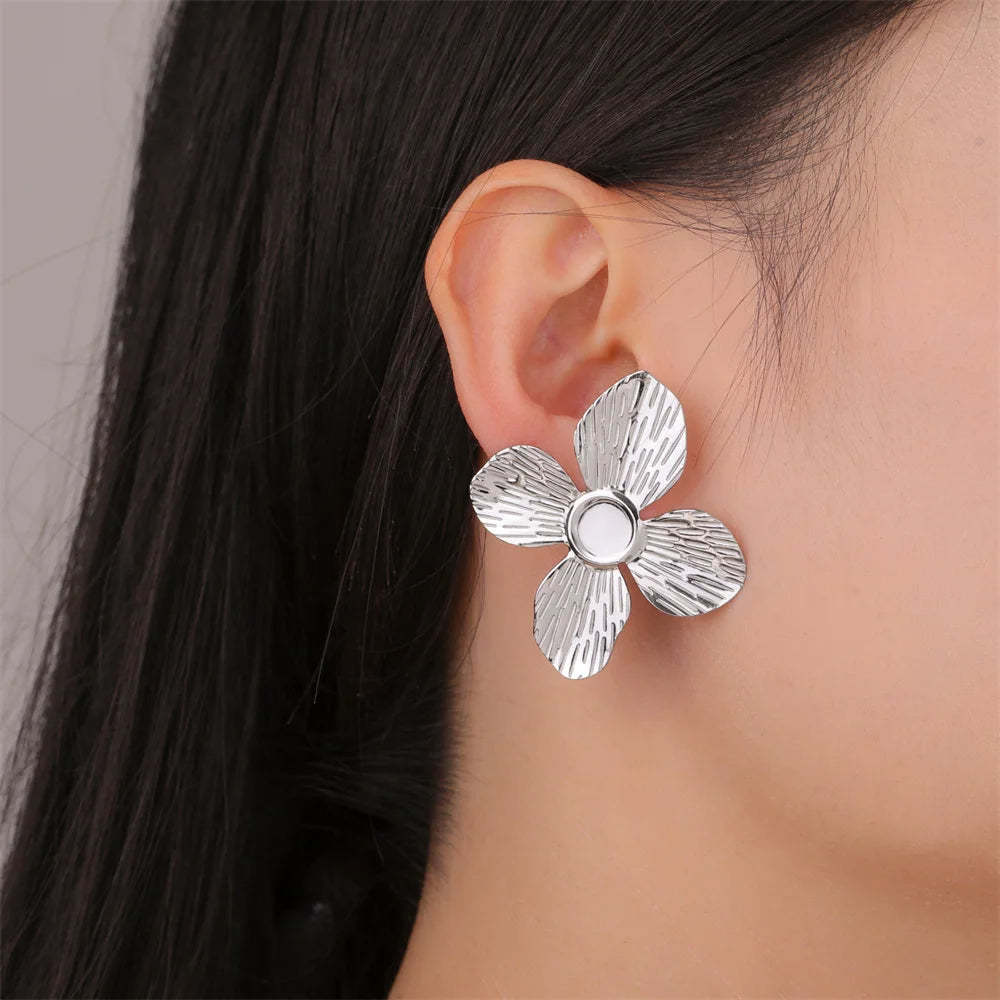 Big Flower Earrings